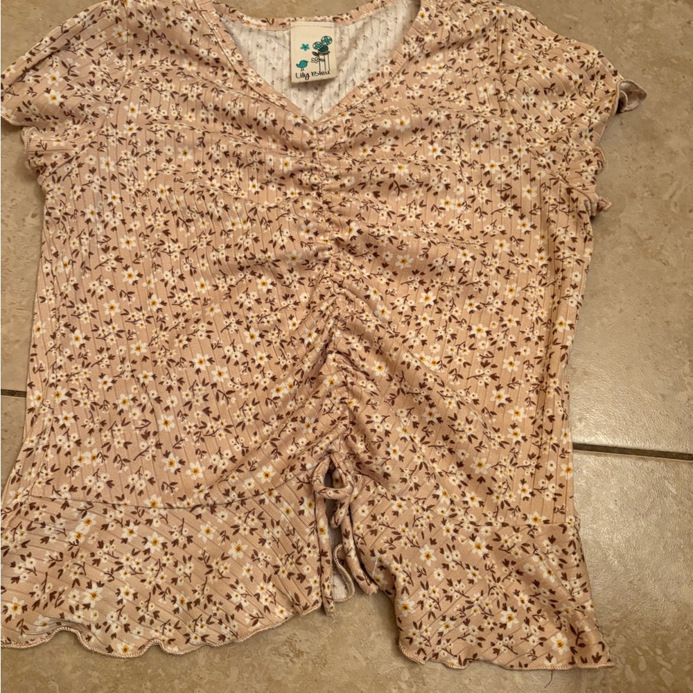 Lily Bleu Floral Short Sleeve Tee